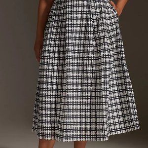 Maeve Plaid Midi Circle Skirt